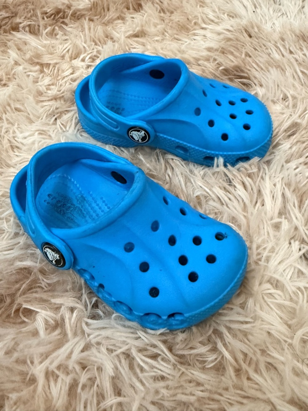 CROCS Kids Bright Blue Classic Clog Sandals